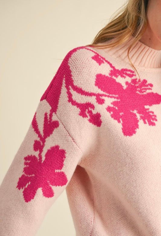 Floral Pullover Sweater