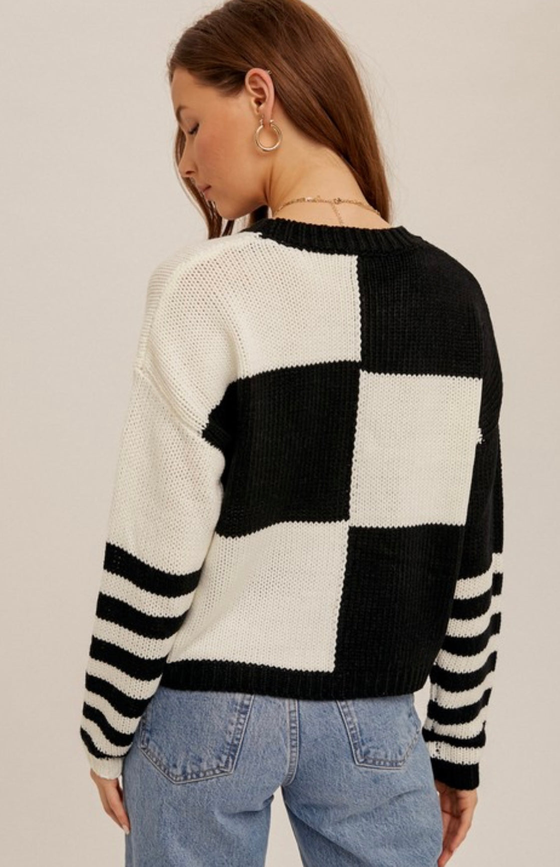 White color clearance sweater