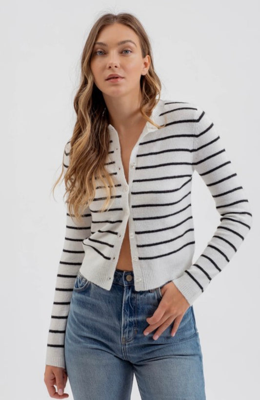 Stripe Cardigan