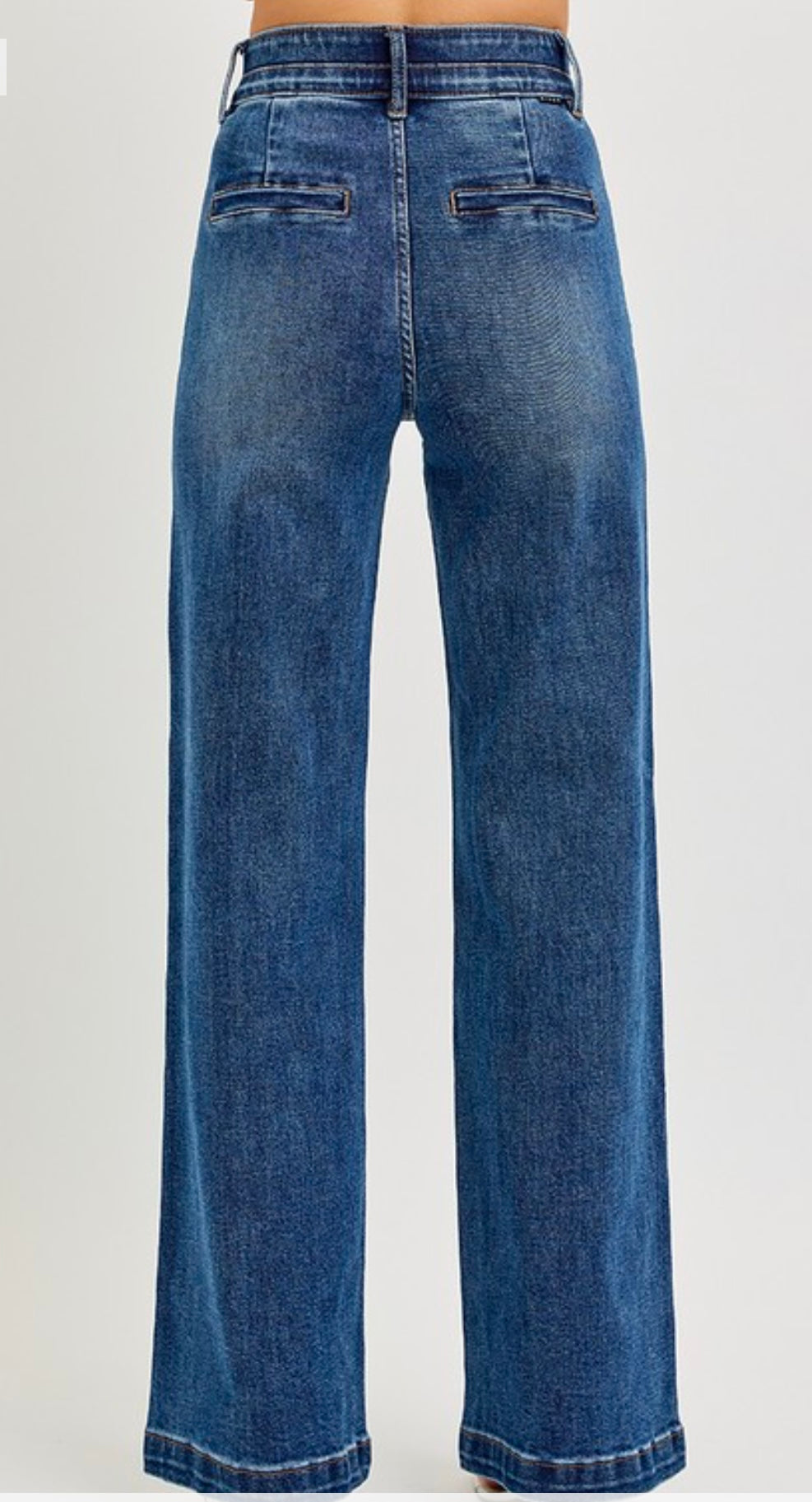 Tummy Control Denim Trousers