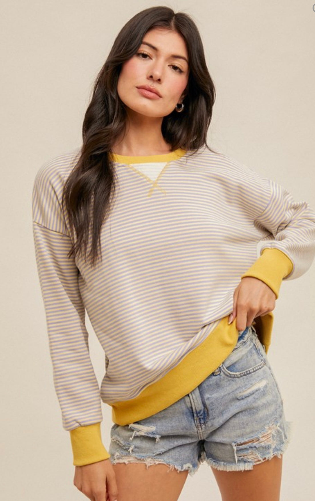 Mini Stripe Sweatshirt