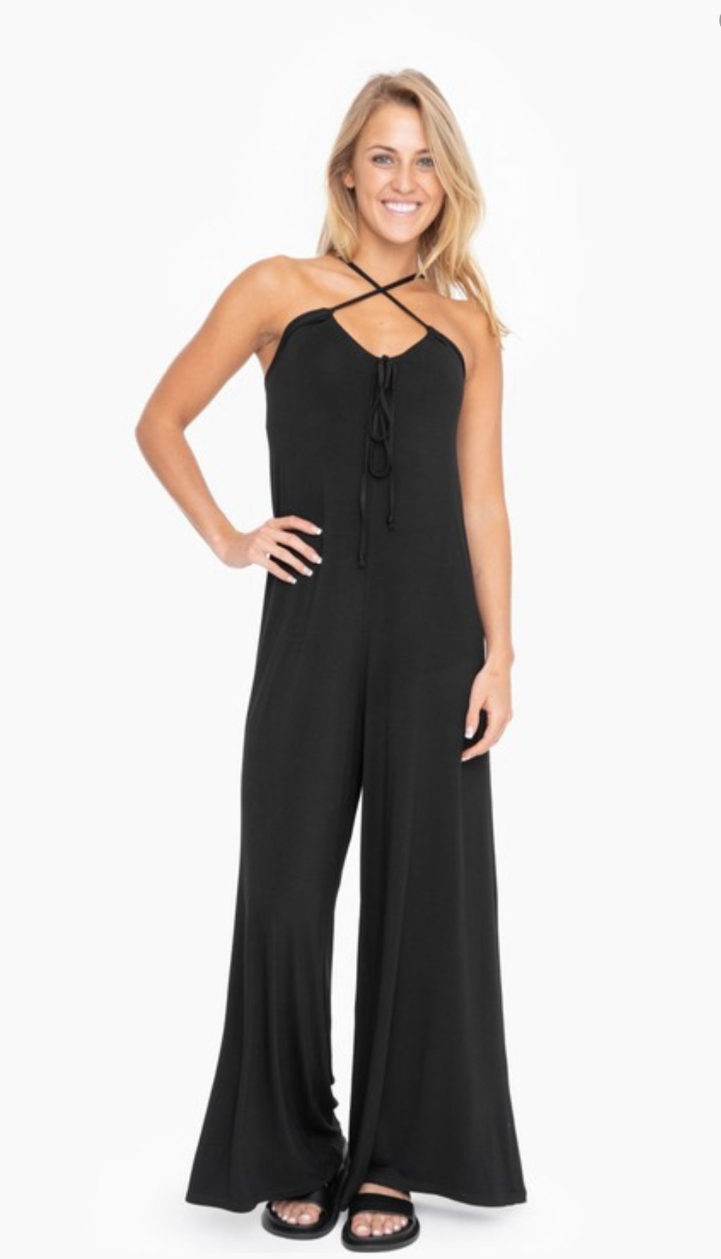 Cross Front Jumpsuit