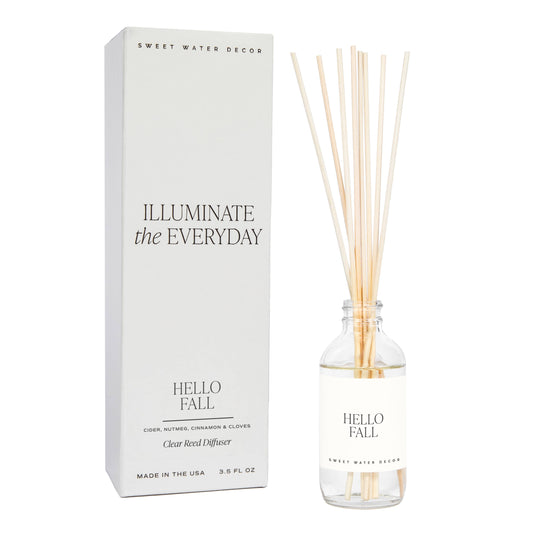 Hello Fall Clear Reed Diffuser